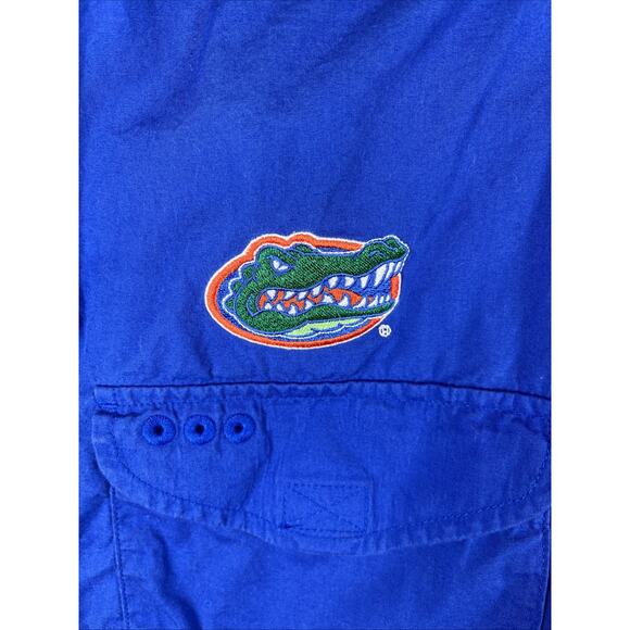 Florida Gators Columbia PFG Fishing Shirt Mens XL Large Blue Button Down Vented - Picture 3 of 11